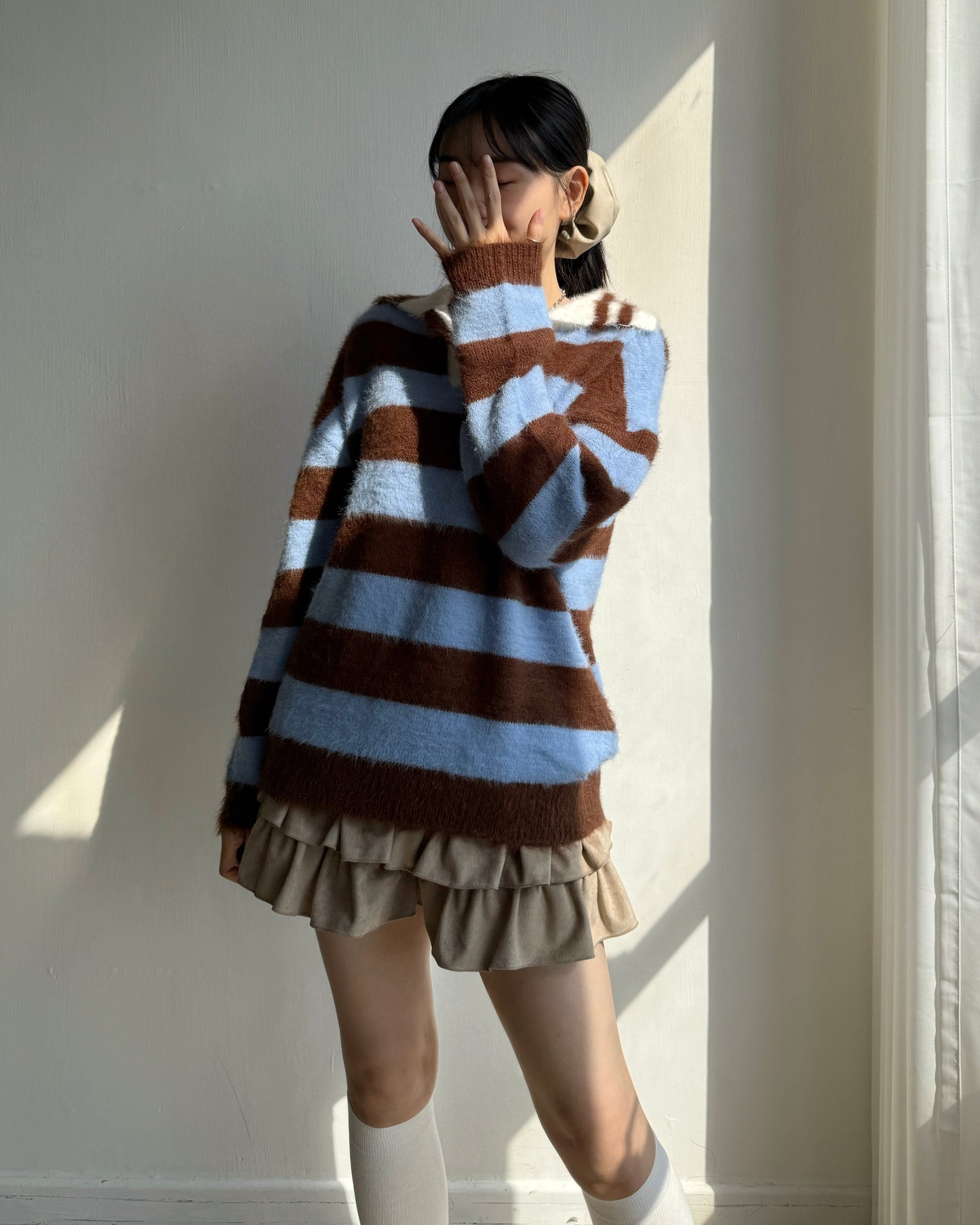 TP556 MoMo Striped Knit - Blue | Black