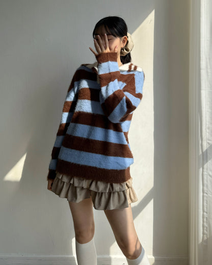 TP556 MoMo Striped Knit - Blue | Black