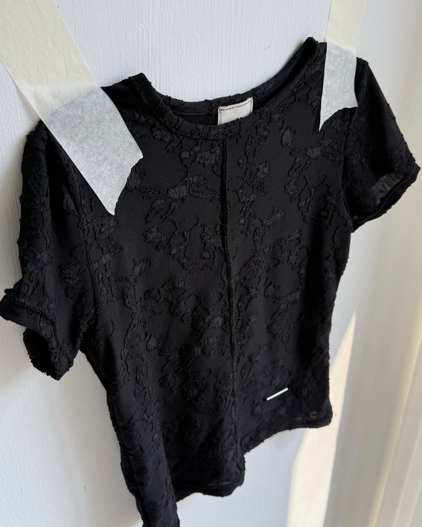 TP579 Floral Lace TEE - White | Black