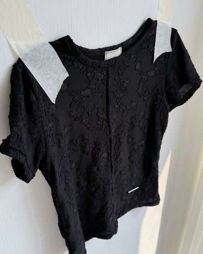 TP579 Floral Lace TEE - White | Black