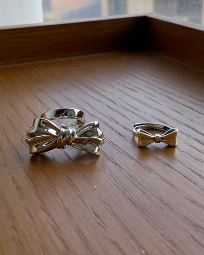 KA318 S925 🎀 Ribbon Ring