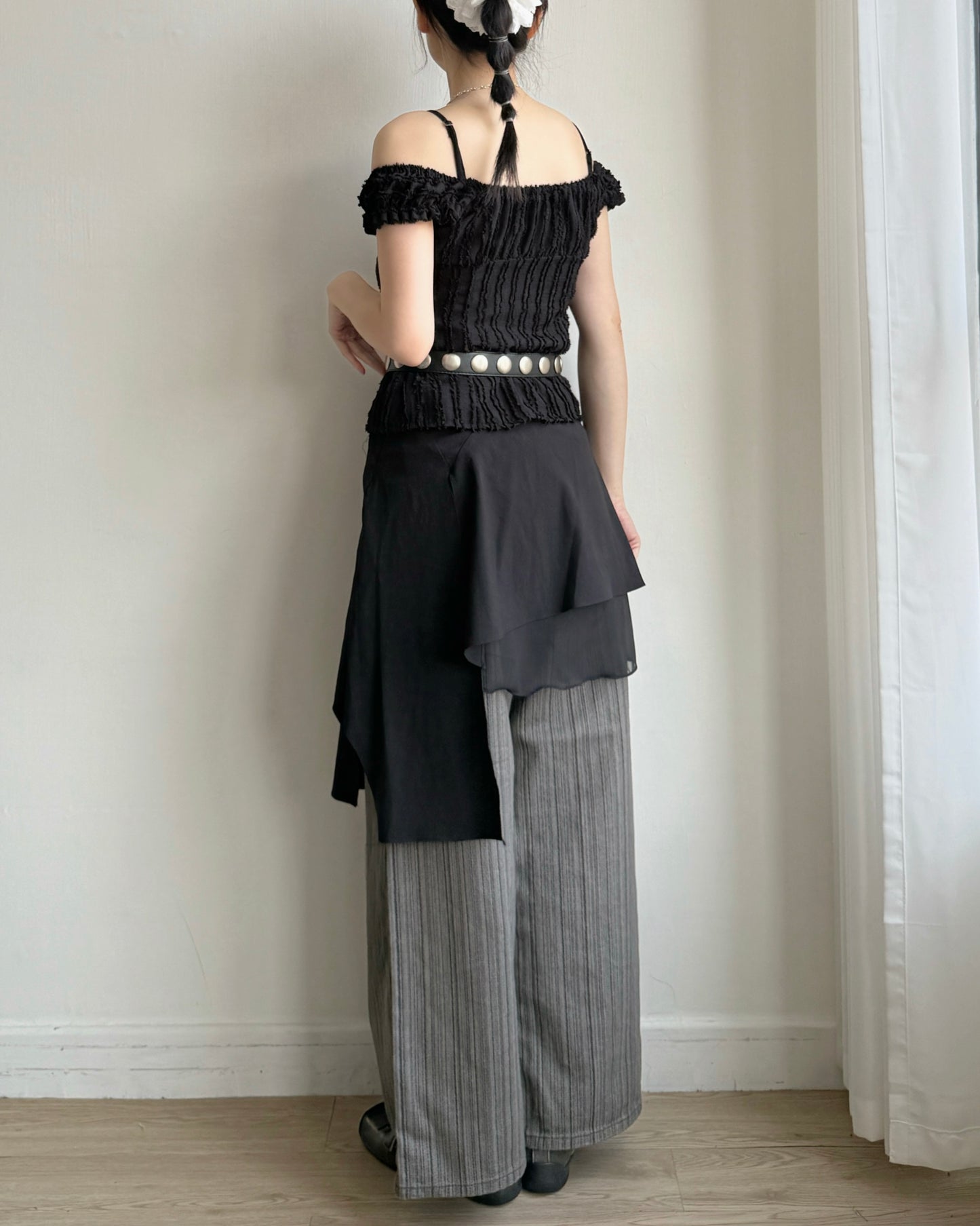 DS291 Chiffon OPS - Black | White