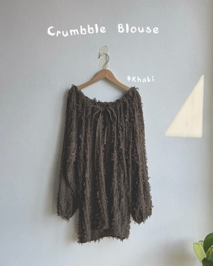 TP573 Crumbble Blouse - Khaki | Black | Ivory