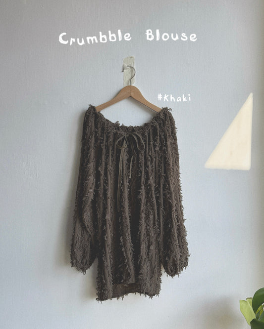 TP573 Crumbble Blouse - Khaki | Black | Ivory