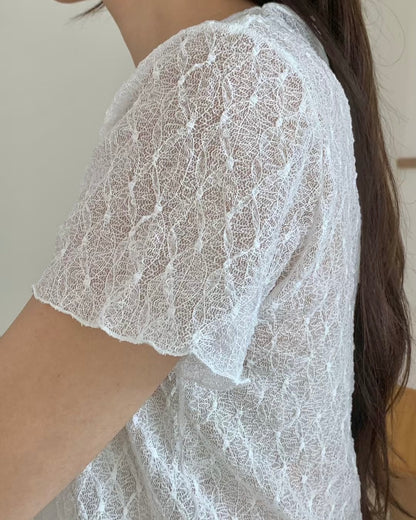 現貨 TP514 Lace Top - White | Black