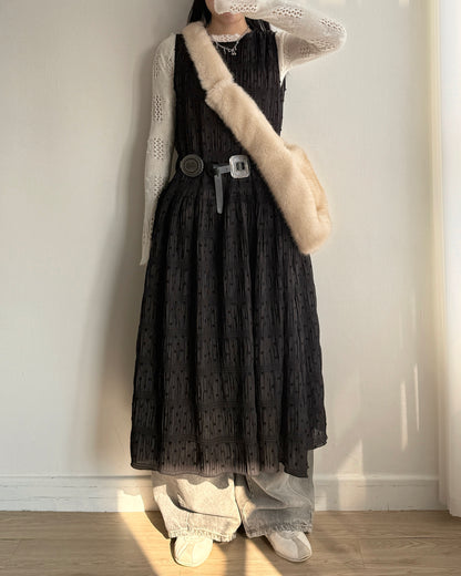 (🧨7-11/2限定優惠) DS287 DotDot Layer OPS - Ivory | Black