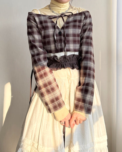 DS286 鈕扣多種穿法OPS - Ivory | Black