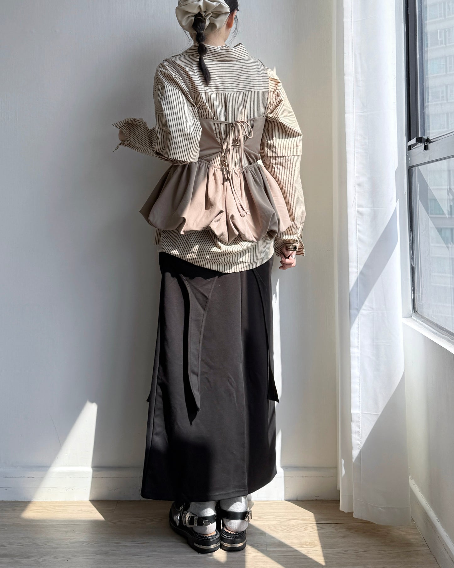 SK203 PePe Skirt - Charcoal | Black