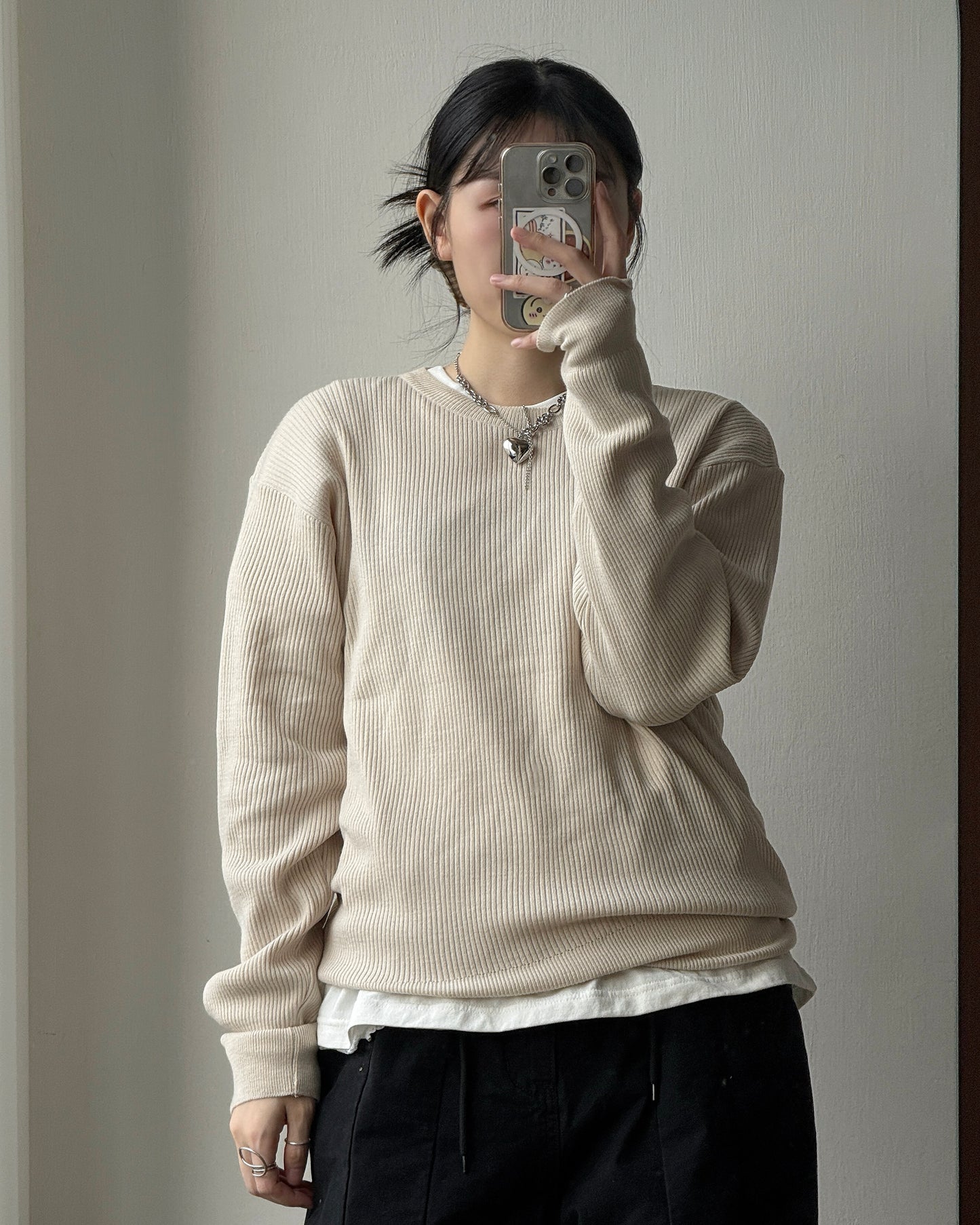 TP559 Ribbed Knit (Unisex) - Beige | Gray | Black