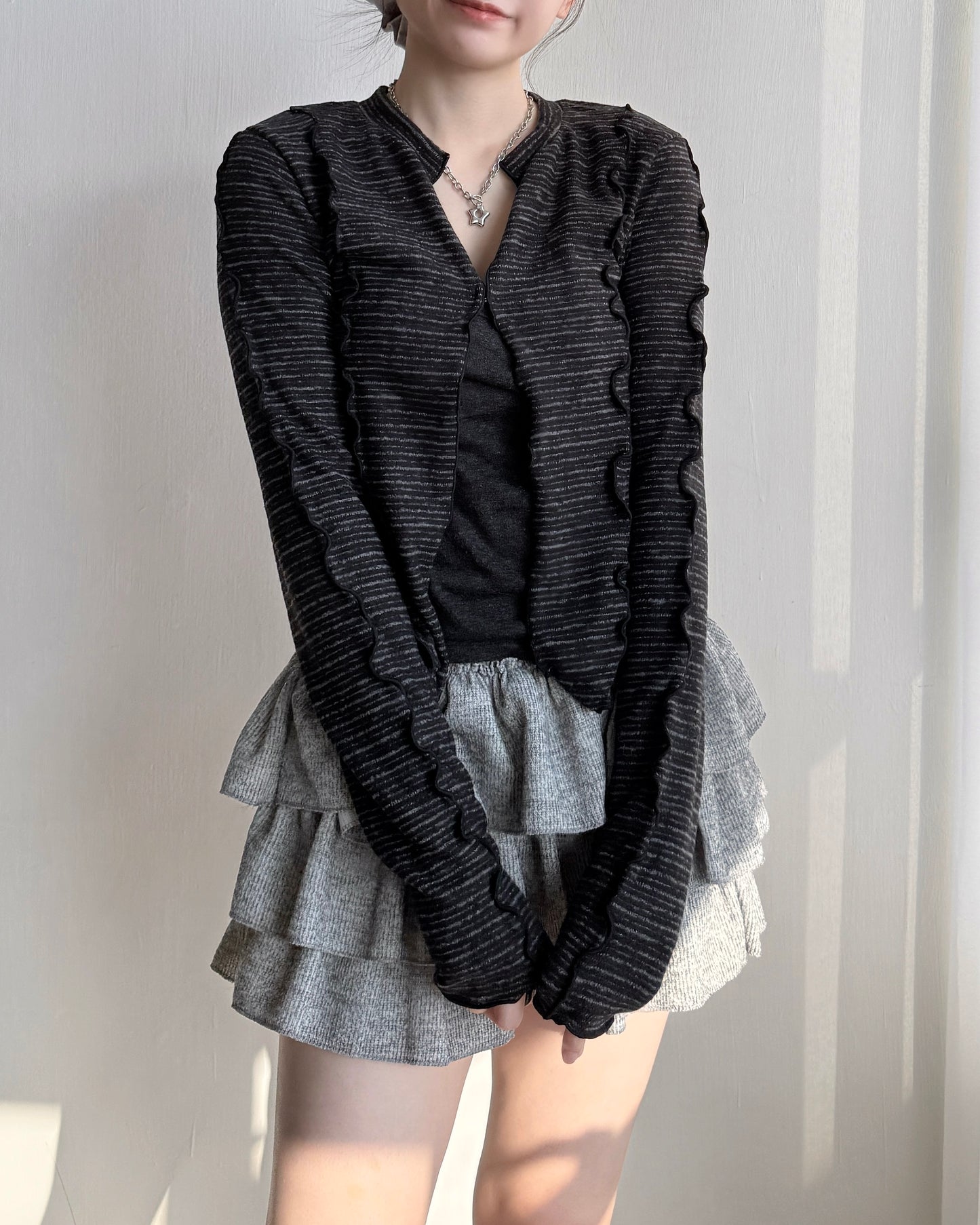 TP562 開叉微性感上衣 - Pink | Black