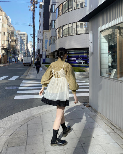 現貨 VT228 JP Tulle Camisole - Ivory | Gray | Black