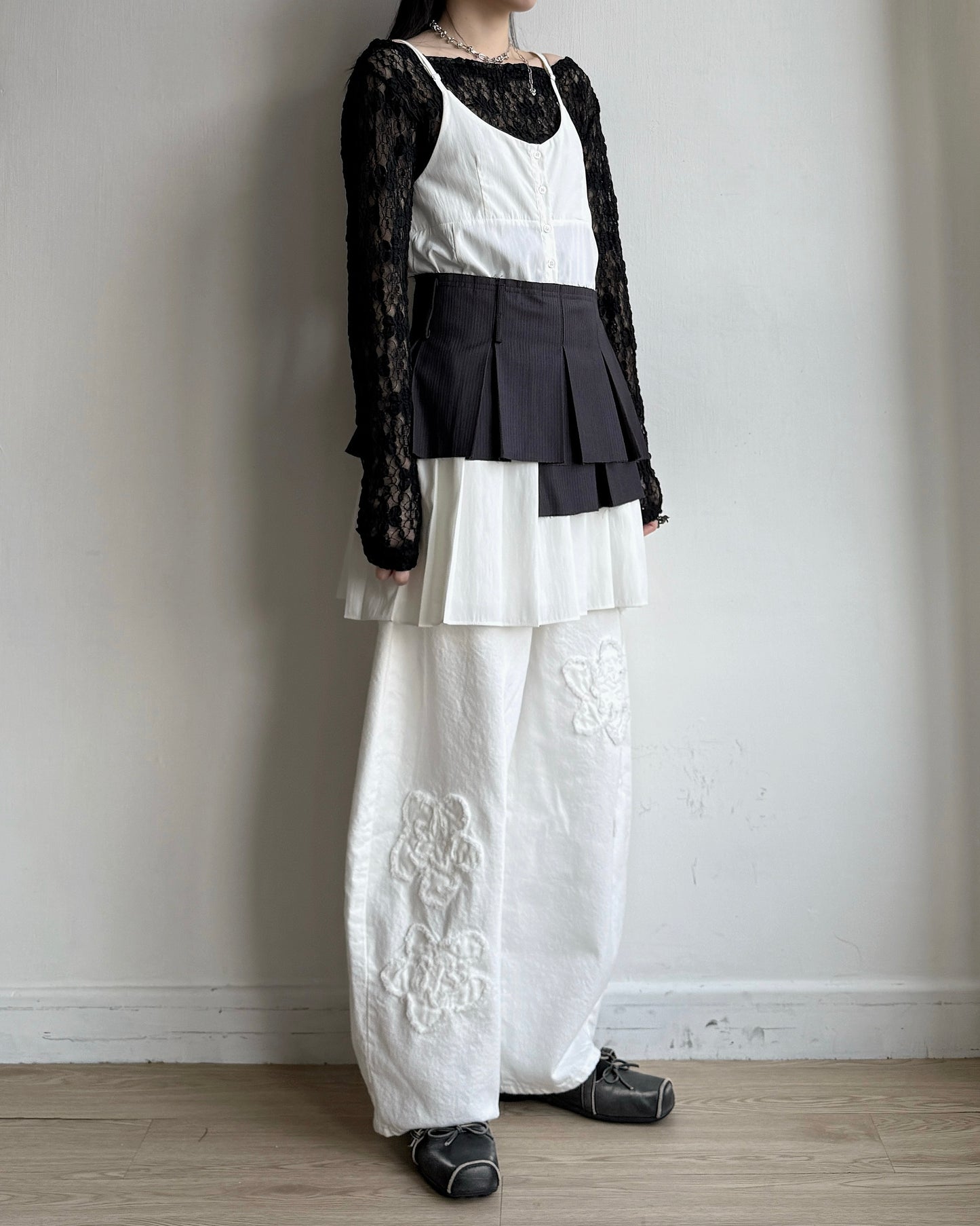 SK216 Elastic Pleated Skirt