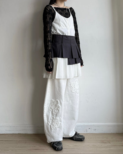 SK216 Elastic Pleated Skirt