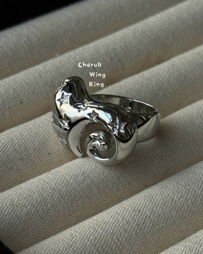 KA423 Cherub Wing Ring