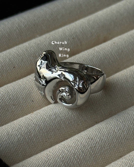 KA423 Cherub Wing Ring