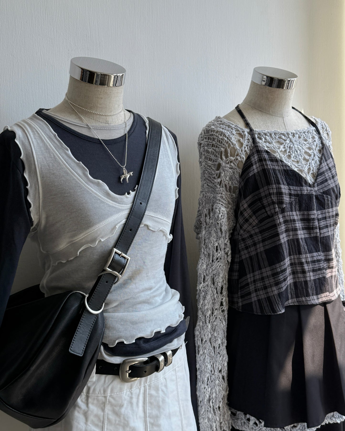 VT277 Ruffle Vest - White | Yellow | Brown | Purple | Charcoal