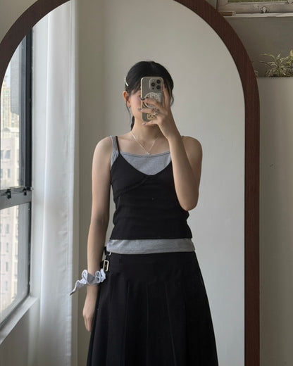 VT313 Frill Sleeveless - Gray | Blue | Purple | Black