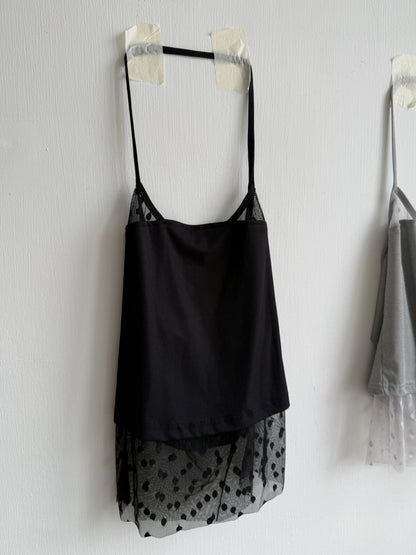 VT314 DotDot Halter Vest - Gray | Black