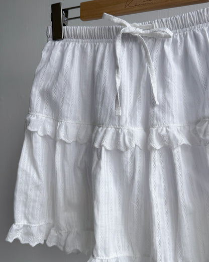 SK205 Tiered Skirt - White