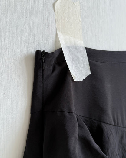 SK218 Ruffle Long Skirt - White | Black