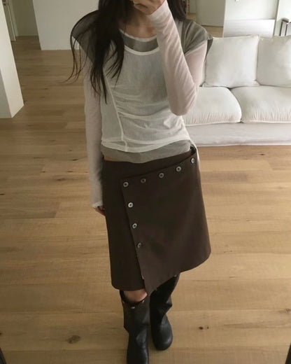 TP578 Edi Short TEE - White | Yellow | Pink | Gray | Blue | Khaki