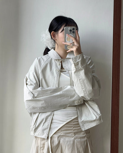 🍂早鳥限定優惠 JK039 Trench Blouson - Ivory | Black