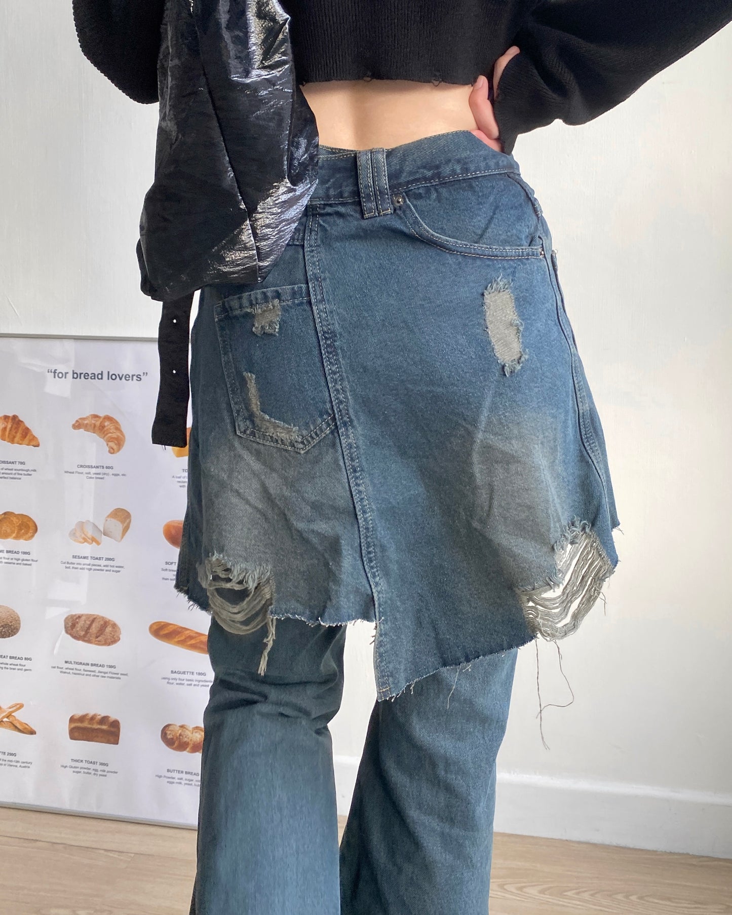 現貨 JN053 Bootcut Jeans - Navy