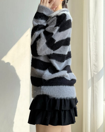 TP556 MoMo Striped Knit - Blue | Black