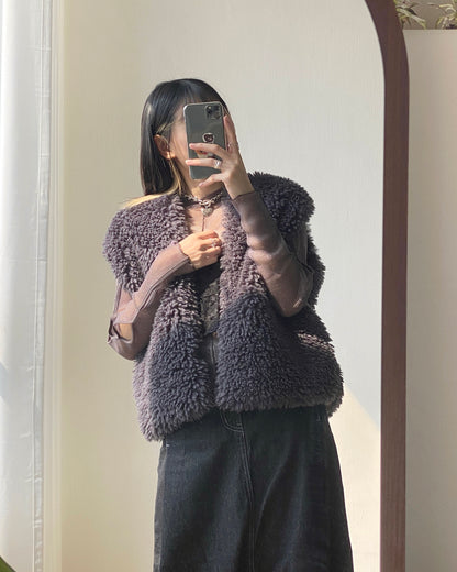 現貨 TP485 JP 2way Sheer Top - Blue | Charcoal