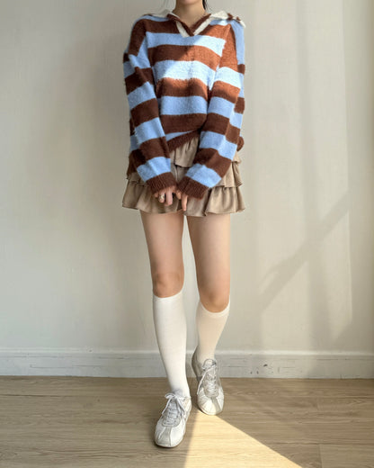 TP556 MoMo Striped Knit - Blue | Black