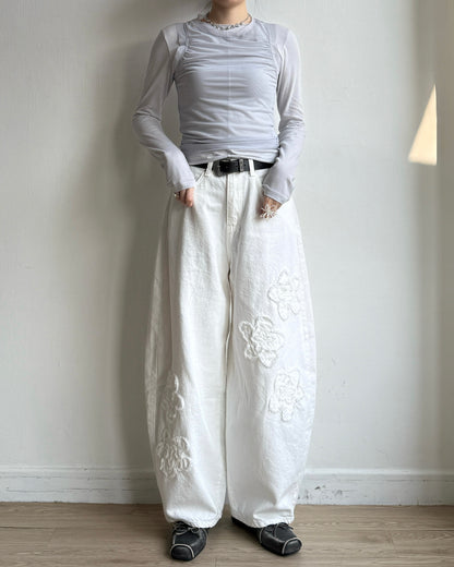 TP577 Mesh Shirring Twinset - White | Gray | Black