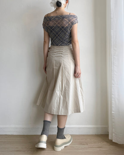 SK200 Wrap Skirt - Khaki | Beige | Black