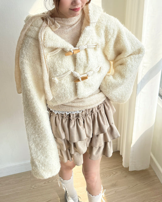 🐏 早鳥限定優惠 JK041 Eve Wool Jacket - Ivory | Black