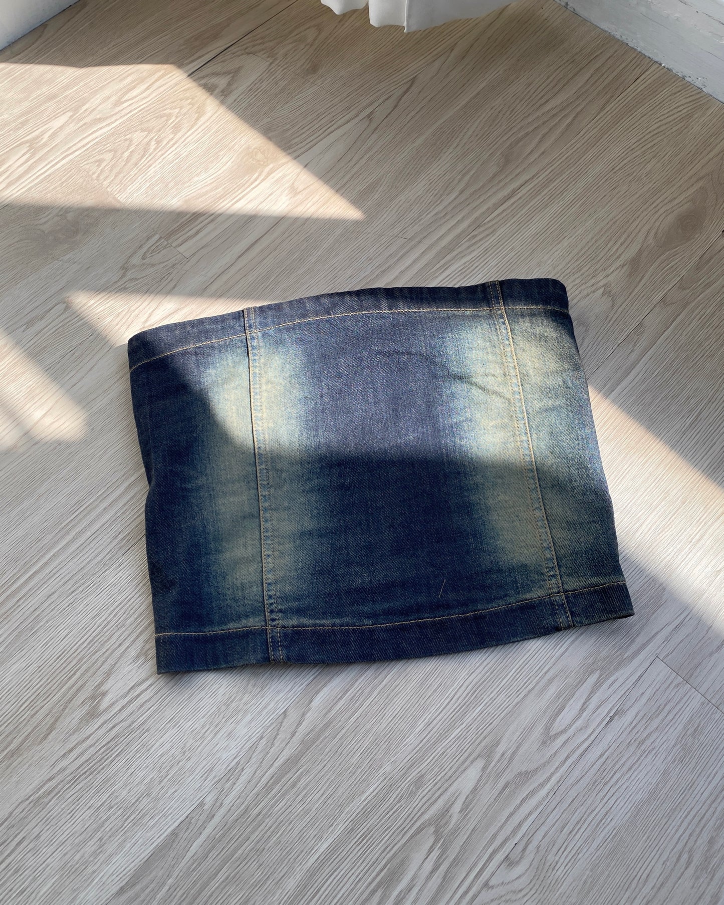 現貨 TP482 Denim Tube Top - Navy