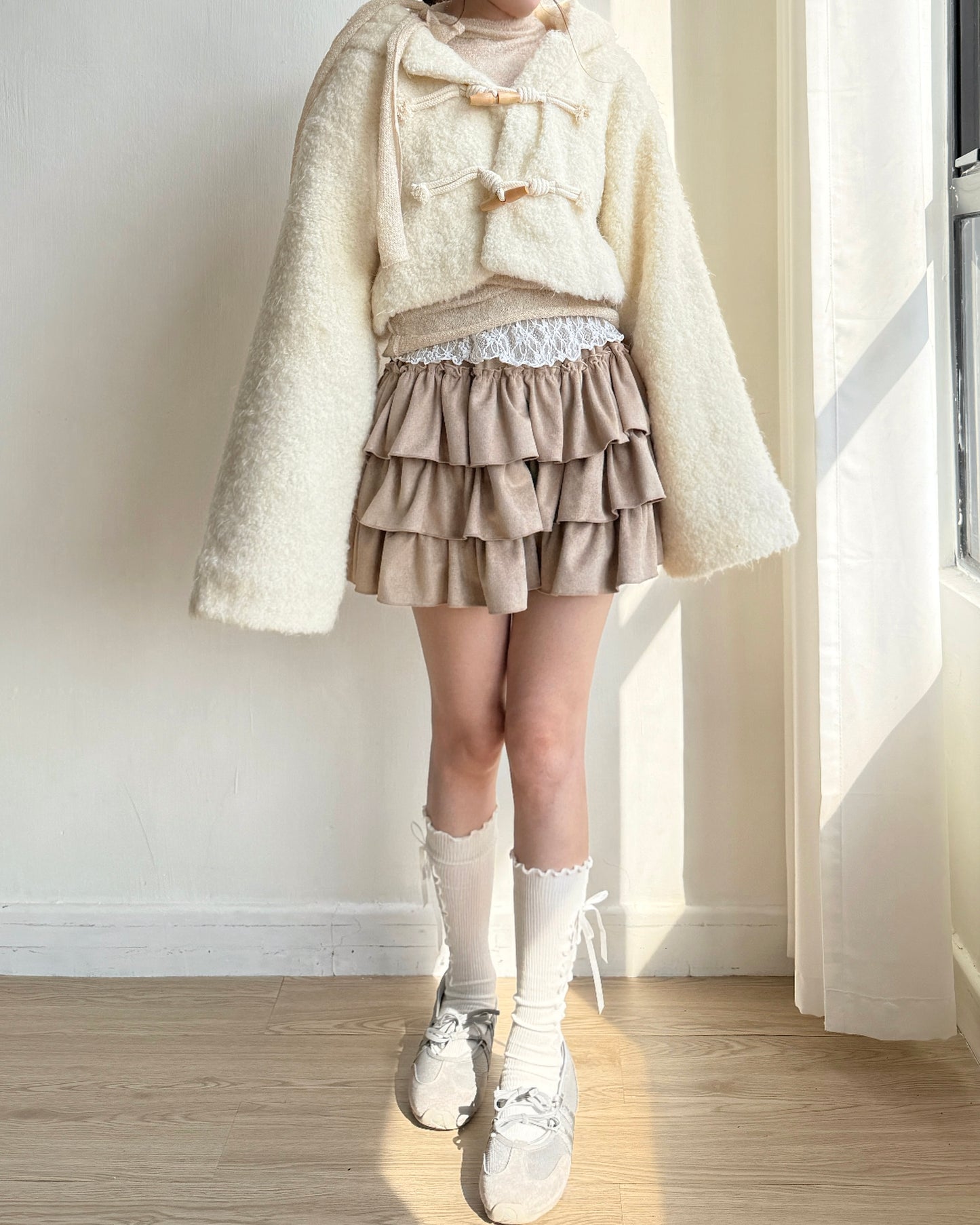 🐏 早鳥限定優惠 JK041 Eve Wool Jacket - Ivory | Black