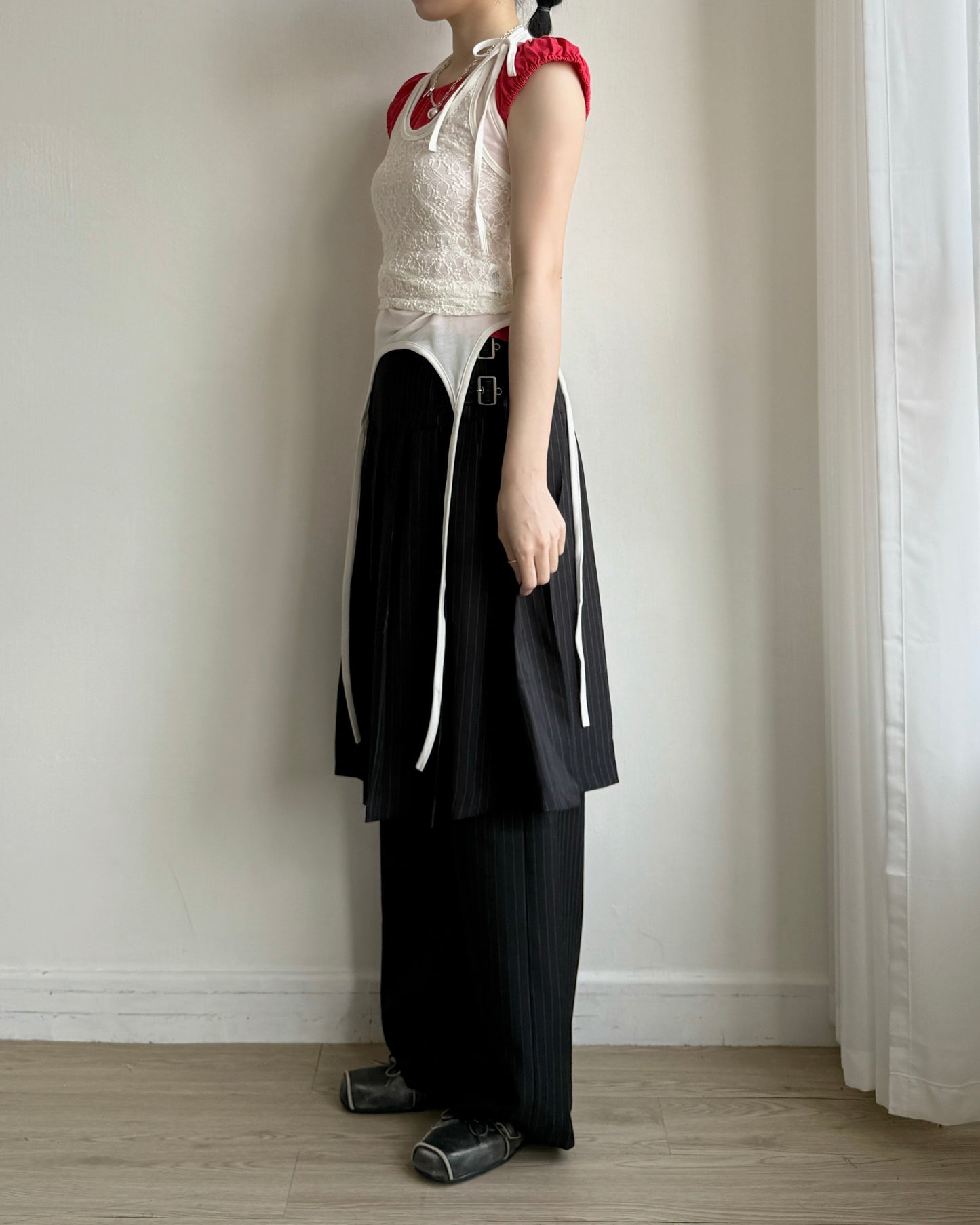 VT294 Turtleneck Halter Top - White | Gray | Black