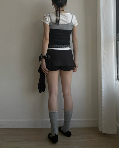 VT314 DotDot Halter Vest - Gray | Black