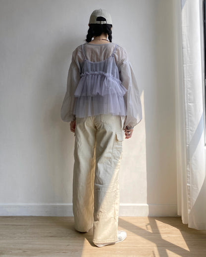 現貨 PT070 Cargo Pants - Ivory | Black