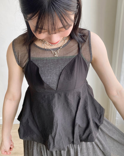 DS270 Sheer Ops - Black | Orange