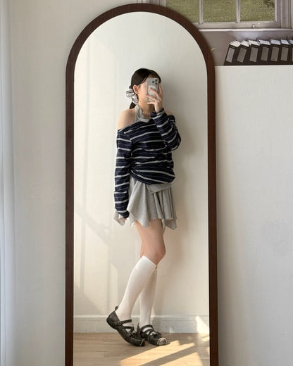 TP569 Folding 2way Skirt / Top - Gray | Black