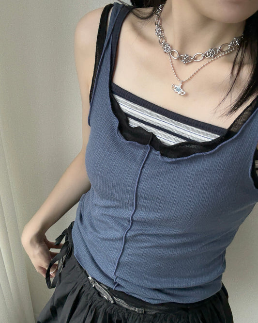 VT290 Sheer Vest - Khaki | White | Black | Blue
