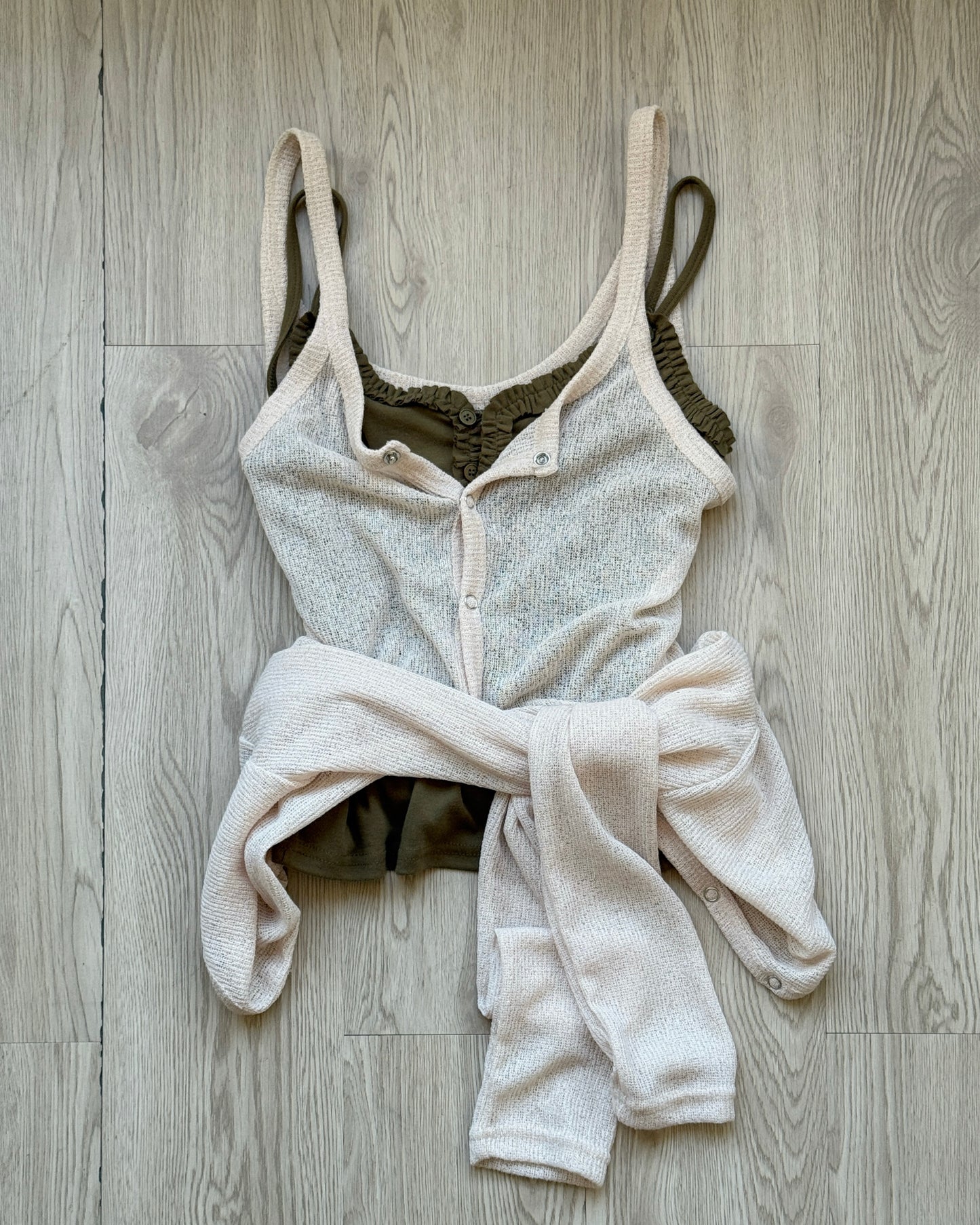 VT302 Two Fold Cardigan - Beige | Blue | Black