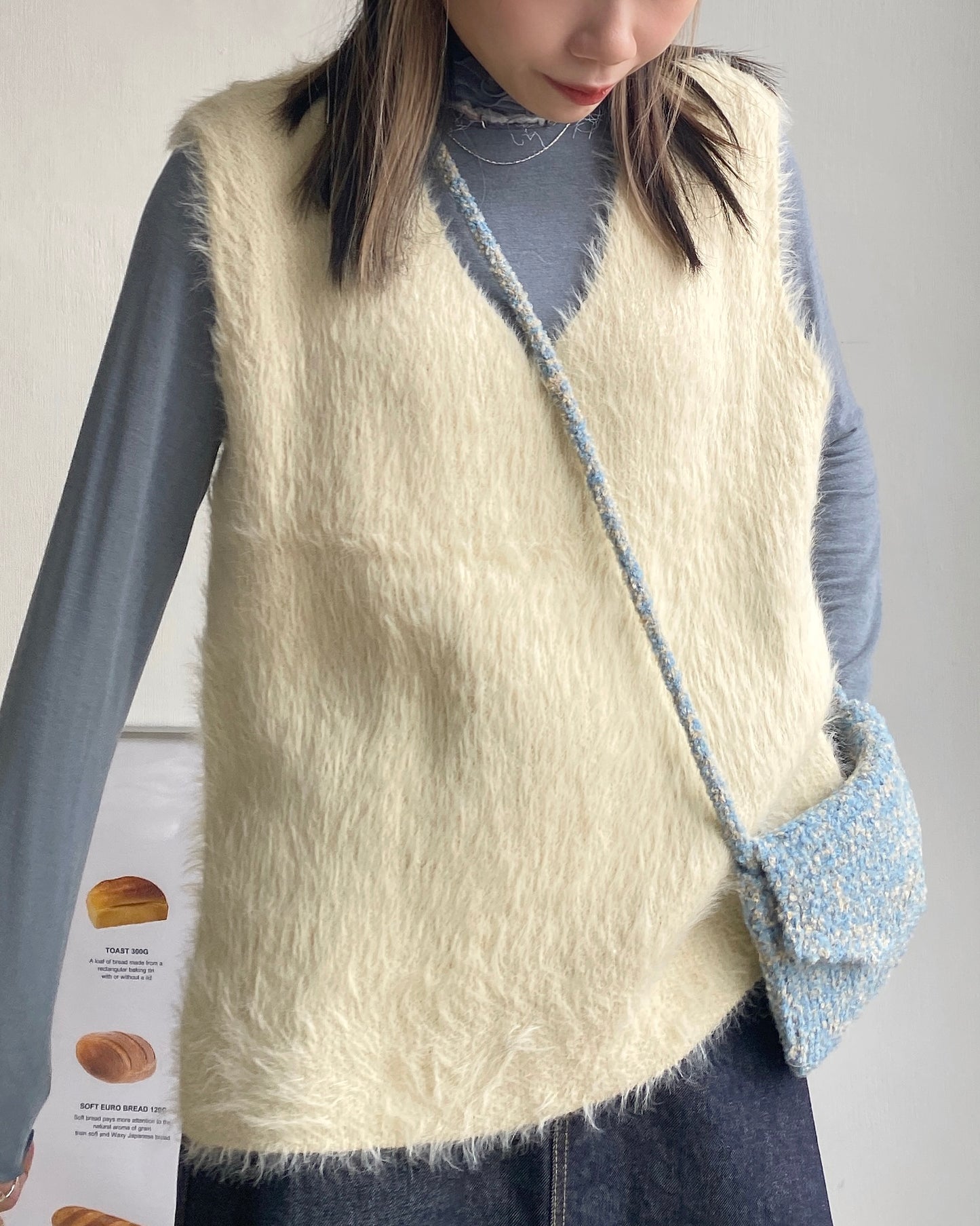 現貨 VT230 JP Shaggy Vest - Ivory | Gray | Black