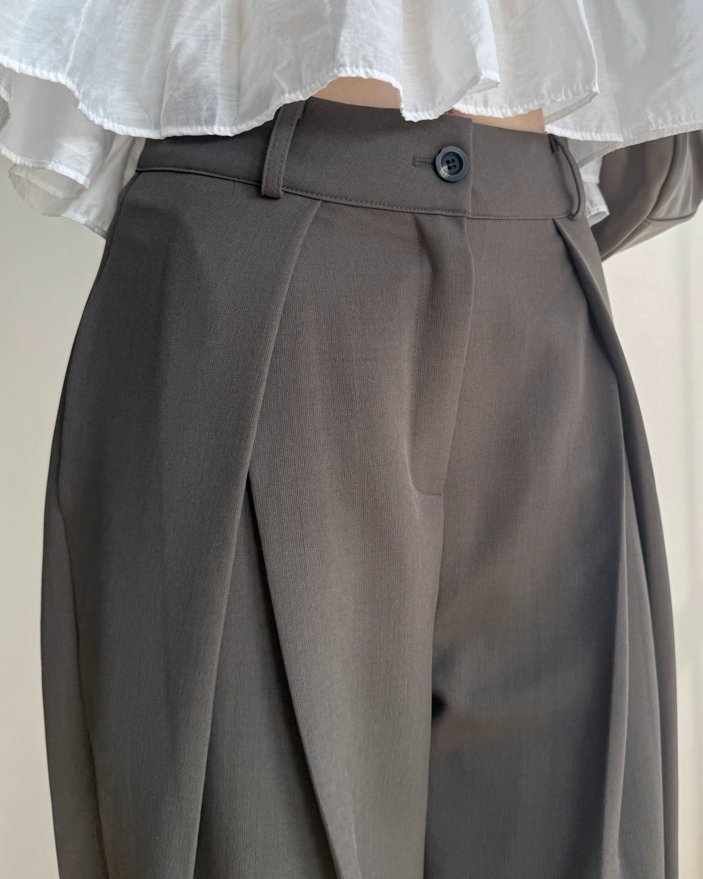 (🧨7-11/2限定優惠) PT079 Wide Pants - Khaki | Black