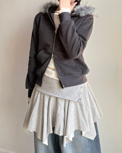 TP569 Folding 2way Skirt / Top - Gray | Black