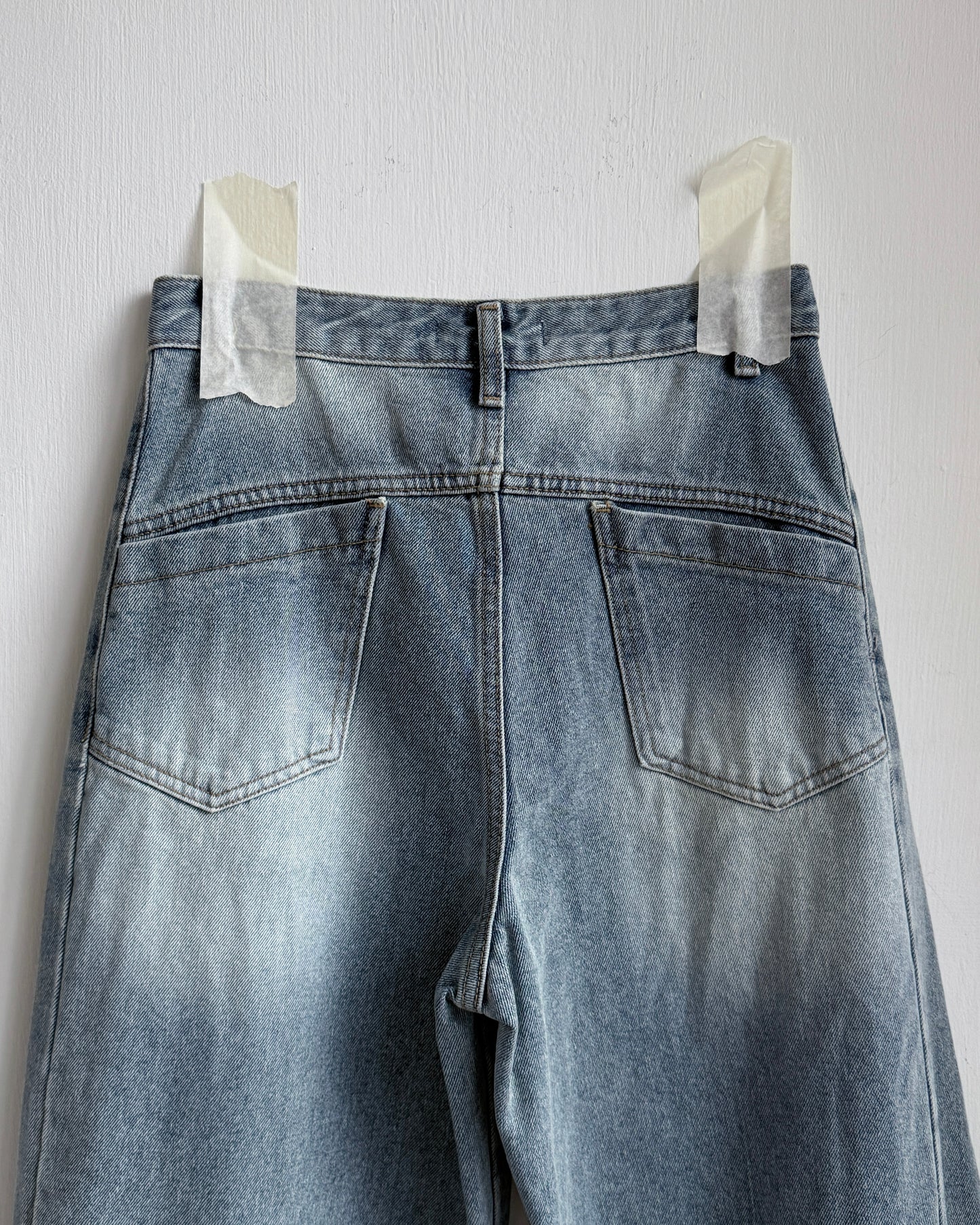 JN066 Button Wide Pants