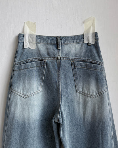JN066 Button Wide Pants