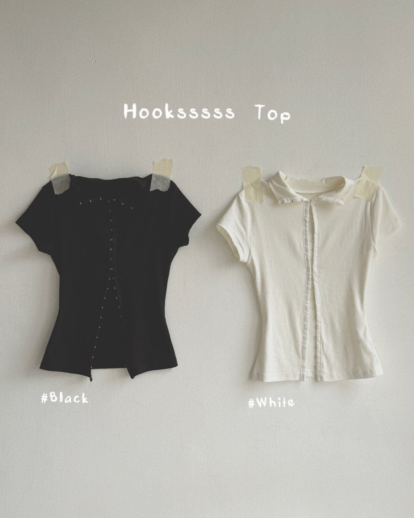 TP603 Hooksssss Top - White | Black