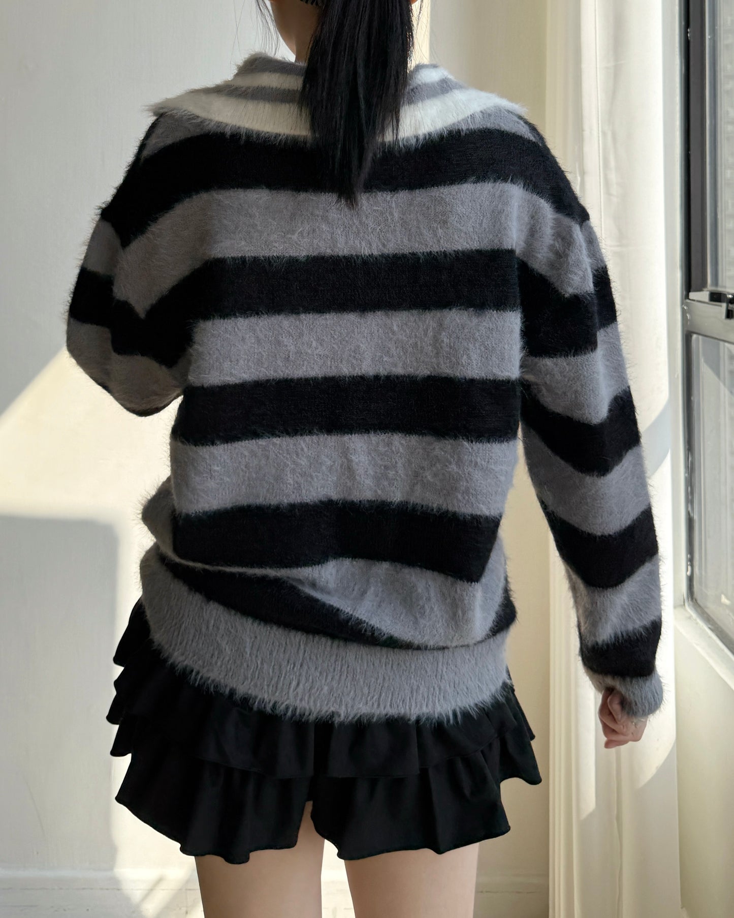 TP556 MoMo Striped Knit - Blue | Black