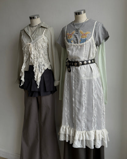 DS290 Lace Slip OPS - Ivory